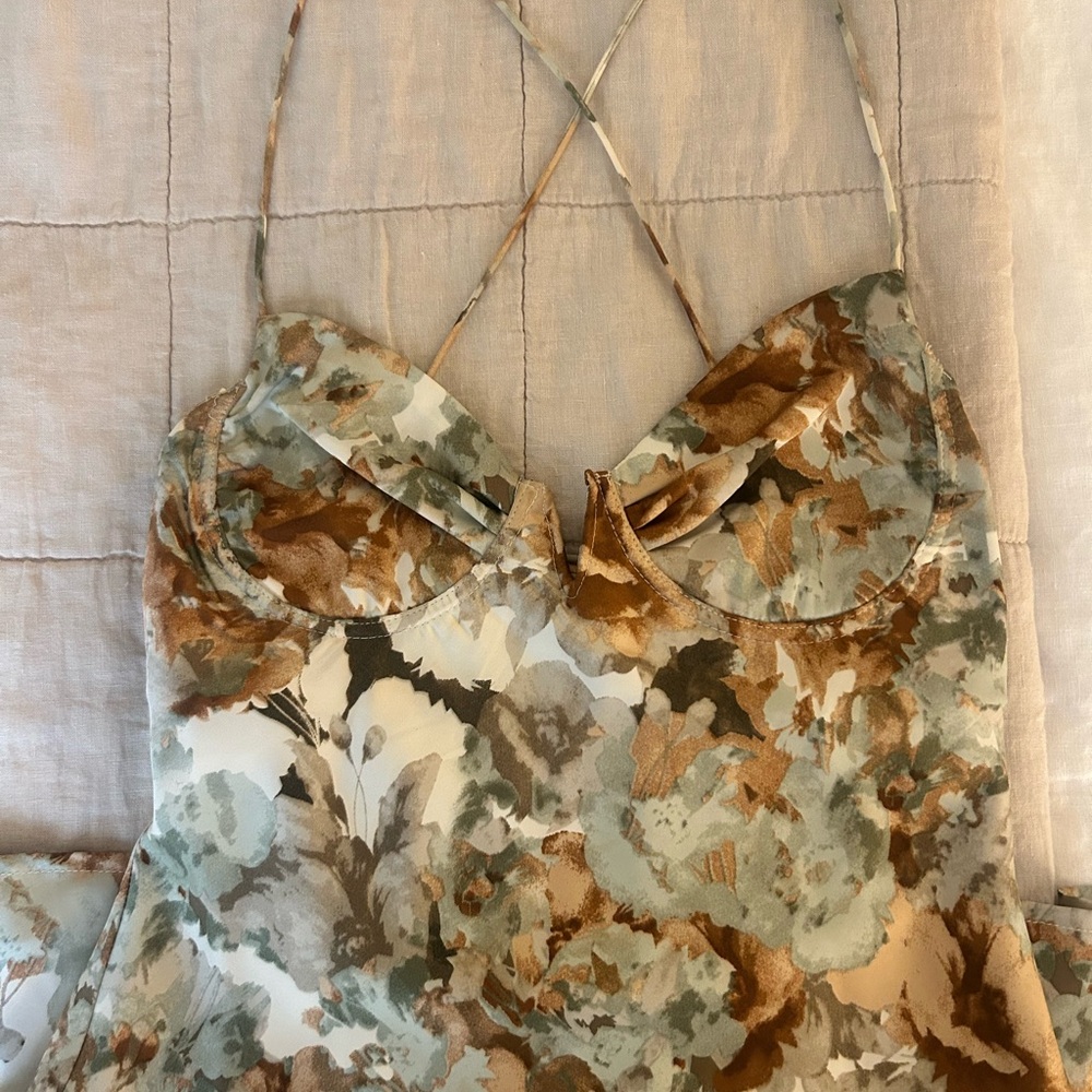 Floral Cross-Back Dress